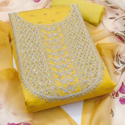 Rangtulika Ethnics Embroidered Unstitched Dress Material-picture-28