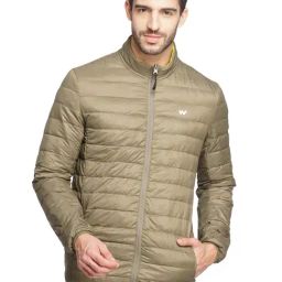Wildcraft Yellow & Green Regular Fit Quilted Reversible Jacket-image-36