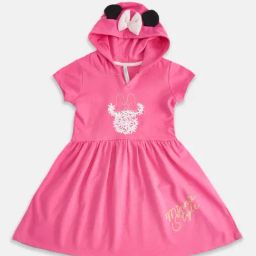 Pantaloons Junior Pink Printed Dress-image-79