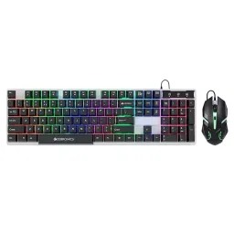 Zebronics Wired Gaming Keyboard Mouse Combo Multicolor with USB2.0 Interface and 104 Keys Backlit, ITD112-47