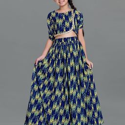 BAESD Girls Printed Georgette Ready to Wear Lehenga & Choli-image-34