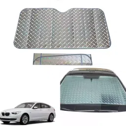 Auto Pearl F43 Dashboard Sun Shade Cover with Suction Cup for BMW 5 Series (Grey)-39