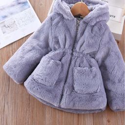 Xsole Kids Single-Breasted Hooded Overcoat-image-3