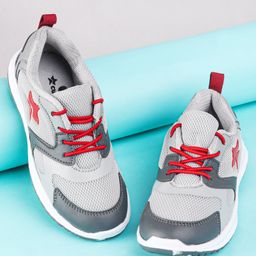 Cute Walk by Babyhug Slip On Color Block Sneakers - Grey-picture-23