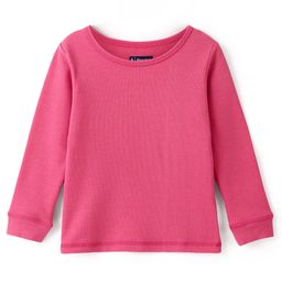 Pine Kids Cotton Full Sleeves Thermal Top Solid Colour - Hot Pink-image-31