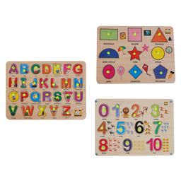 MINDMAKER Wooden Puzzle with Knobs - Multicolour-20