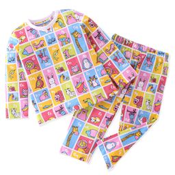 Babyhug Cotton Knit Full Sleeves Night Suit With Animals Print - Multicolour-image-20