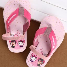 Cute Walk by Babyhug Flip Flops With Cartoon Print & Backstrap Closure- Pink-image-39