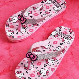 Kidsville Hello Kitty Featuring Kitty White Designed Flip Flops - Pink-picture-24