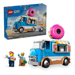LEGO City Donut Truck Playset Vendor Vehicle Toy 196 Pieces - 60452-15