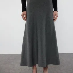 Trendyol Women Solid Straight Maxi Skirt-picture-35