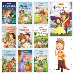 pegasus Set of 20 Favourite & Fairy Tales Story Books | English Short Stories -  Robinhood, Snow White, Alice in Wonderland,Cinderella,Rapunzel, Ugly Duckling & Others image 2