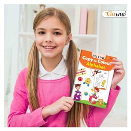 gowoo My First Copy to Colour - Alphabet, Animals, Birds, Flowers, Fruits, Numbers, Transport and Vegetables : Book of Copy Colouring, Fun Colouring Book For Children | Combo of 8 Copy to Colour Books image 3