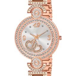 Miss Perfect Unisex Embellished Dial & Bracelet Style Straps Analogue Watch Aki35-picture-36