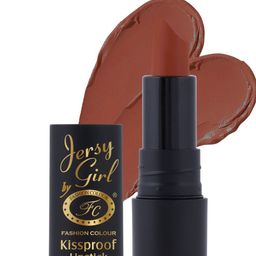 Fashion Colour Jersy Girl Kiss Proof Waterproof Matte Lipstick - Chestnut - 35-37