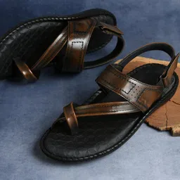 STEPHORN Men Ethnic Leather Comfort Sandals-picture-43