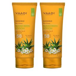 Vaadi Herbals Pack of 2 SPF-50 with Aloe Vera & Chamomile Sunscreen Lotion 110 gm each-27