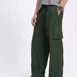 glitchez Men Knit Nomad Cargo-Style Relaxed Trousers-image-86