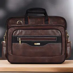 LOREM Unisex Textured Laptop Bag-86