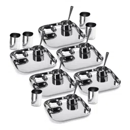 Sumeet Silver Stainless Steel Dinner Set-picture-48