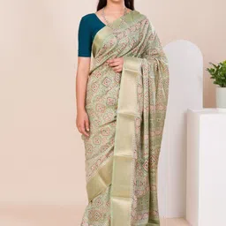 KCPC BANDHANI Pink Silk Cotton Printed Sarees-picture-26
