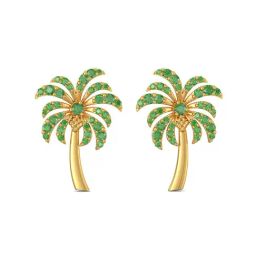 Joyalukkas 22k Gold Palm Tree Stud Earrings for Women-image-13