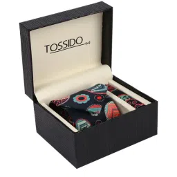 Tossido Multi Printed Necktie and Pocket Square Set For Men-image-56
