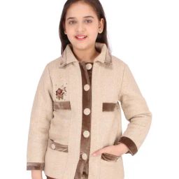 Cutecumber Kids Brown Patch Work Jacket-picture-41
