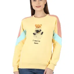 Monte Carlo Yellow & Pink Printed Sweatshirt-image-10