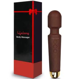 Lifelong LLM414 Rechargeable Wireless Body Massager Machine with 20 Vibration Modes (Brown)-46