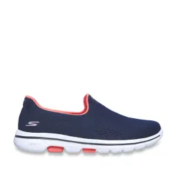 Skechers Women's GO WALK 5 Navy Coral Walking Shoes-image-65
