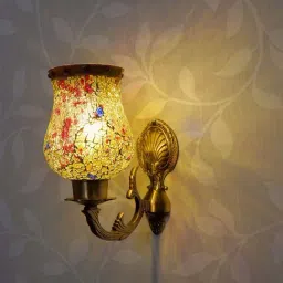Fos Lighting Golden Brass Wall Lamp - Set of 1-image-21