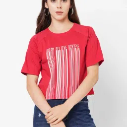 Pepe Jeans Red Printed Crew T-Shirt-picture-5