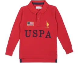 U.S. Polo Assn. Kids Red Embroidered Polo T-Shirt-picture-46