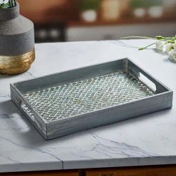 Troveas Green Glass Mosaic Serving Tray-image-92