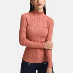 Kazo Textured Pullover With Scalloped Edges-image-33