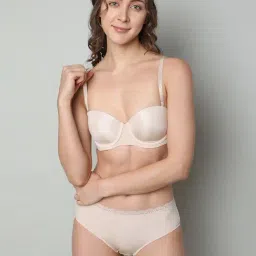 Vero Moda Intimates Beige Half Coverage Bra-image-12