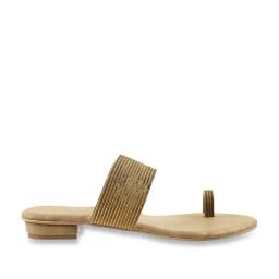 Metro Women's Antic Gold Toe Ring Sandals-image-52