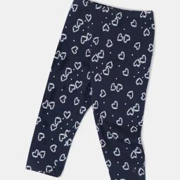Jockey Kids Navy Printed Capri-picture-1
