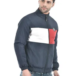 Lawman Pg3 Navy & Red Regular Fit Cotton Reversible Jacket image 3