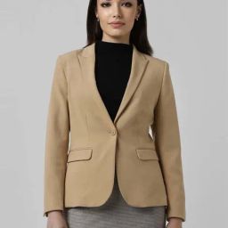 Van Heusen Tan Regular Fit Blazer-image-19