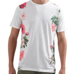Lindbergh White Cotton Regular Fit Printed T-Shirt-picture-38