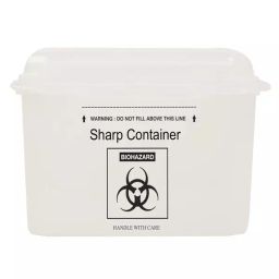 Abdos 800 ml Capacity Sharp Container for Needle, Sharps And Cutting Waste, Hospital Waste, P50111 (Pack of 40)-image-13