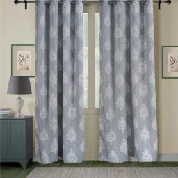 Swayam Sigma 5 ft. Eyelets Window Curtains - Set of 2 image 2