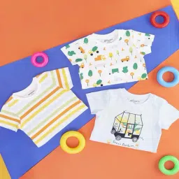 Pantaloons Baby Multicolor Cotton Printed T-Shirts-picture-4