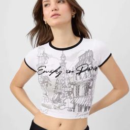 The Souled Store White Printed Cropped Top-picture-14