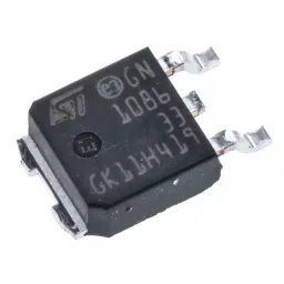 Stmicroelectronics Voltage Regulator 1.5 Amp 3.3 V Low Dropout Voltage 3 Pins DPAK, LD1086DT33TR (Pack of 2500)-20