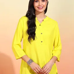 Label Ceres Women Mandarin Collar Cotton Shirt Style Top-image-85