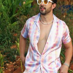 Campus Sutra Pink Regular Fit Printed Shirt-image-21