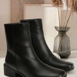 Elle Women's Black Casual Booties-image-95